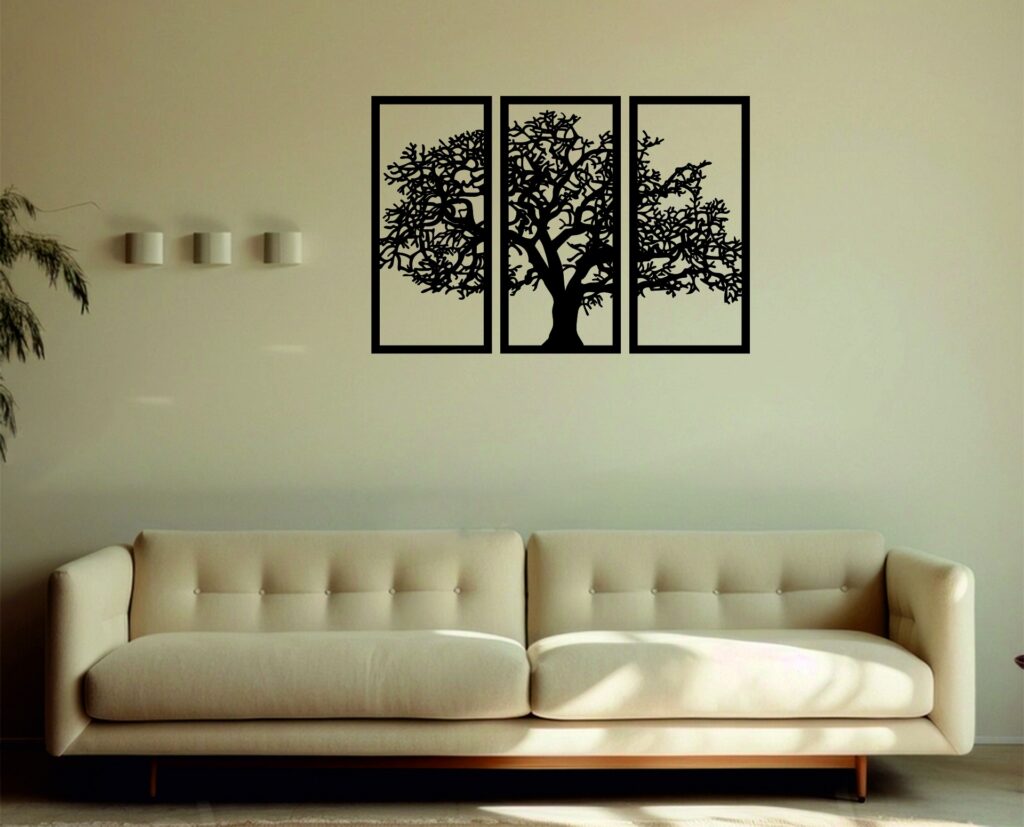 Tríptico Árbol de la Vida – 3 piezas, 60 × 40 cm